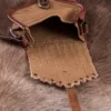 Tasche im Wikinger-Stil, Leder und Segeltuch