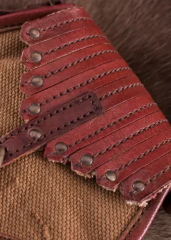 Tasche im Wikinger-Stil, Leder und Segeltuch