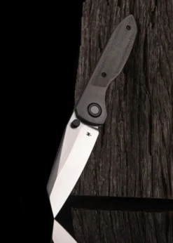 Taschenmesser Allie-P, Satiniert, schwarzes Micarta, Wehr Knives