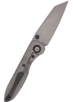 Taschenmesser Allie-P, Stonewash, schwarzes Micarta, Wehr Knives
