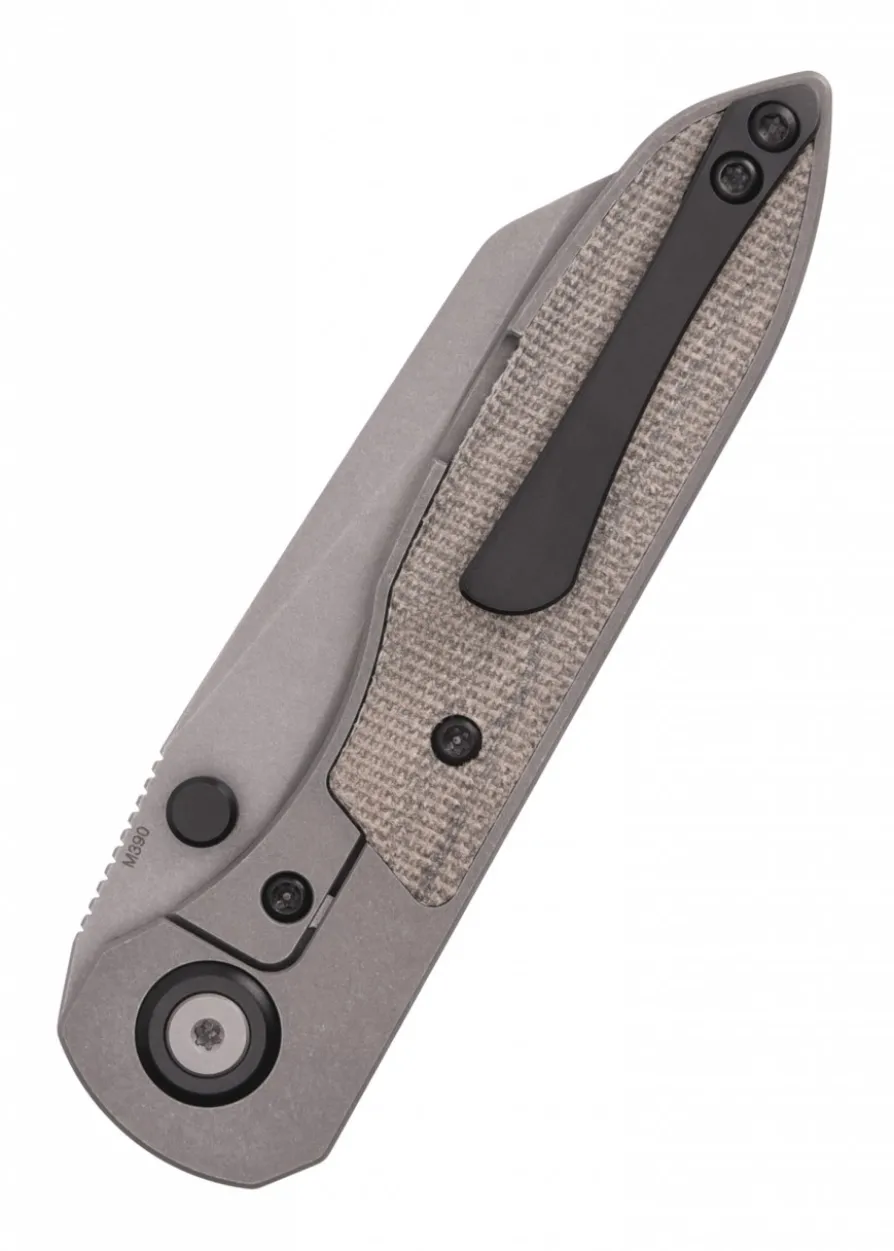 Taschenmesser Allie-P, Stonewash, Grünes Micarta, Wehr Knives