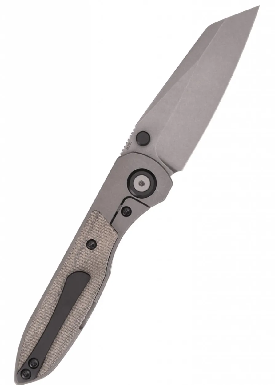 Taschenmesser Allie-P, Stonewash, Grünes Micarta, Wehr Knives