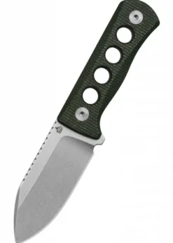 Taschenmesser Canary, stonewashed Klinge, grüner Micarta Griff