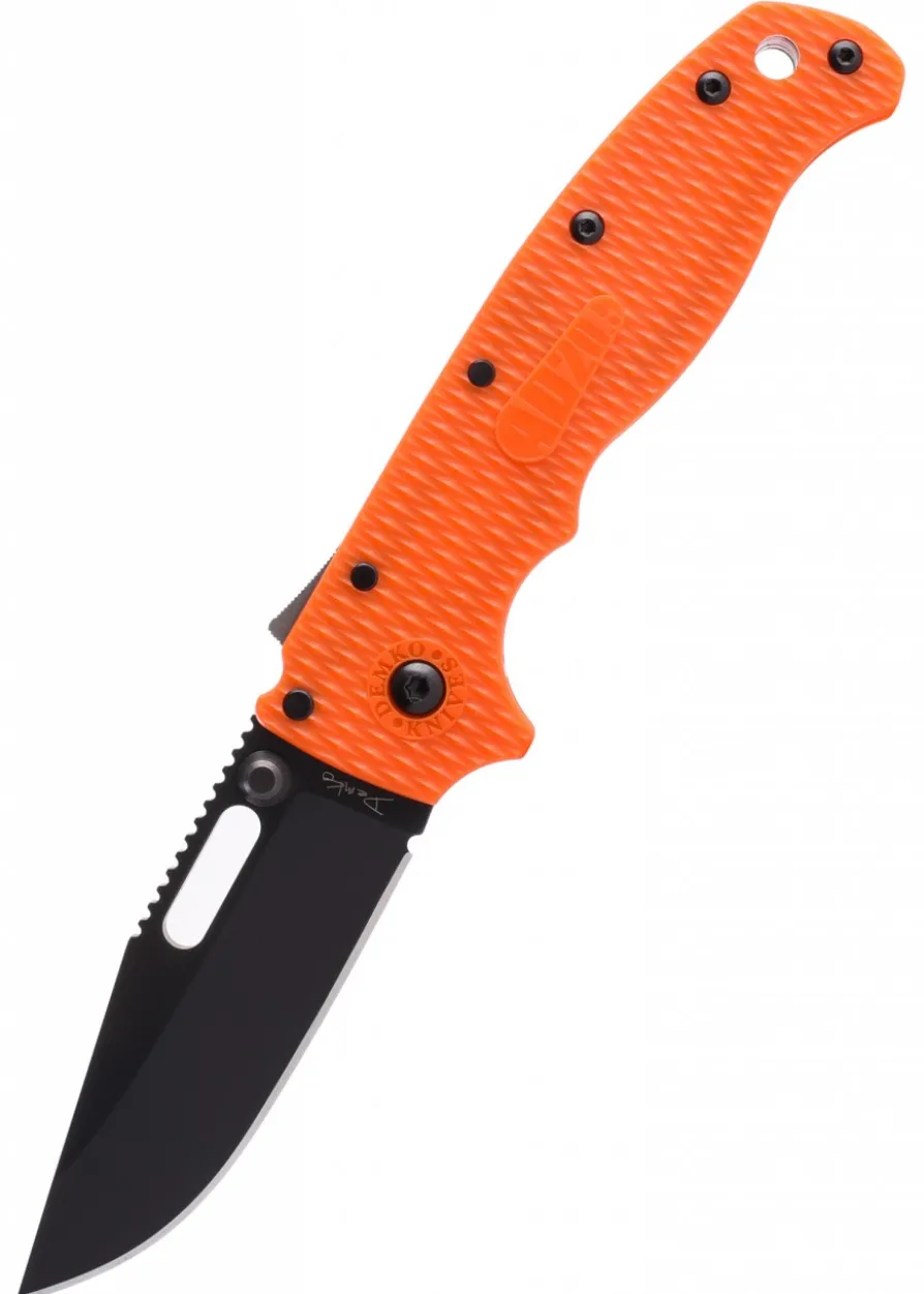 Taschenmesser Demko AD20.5 Clip Point, Orange, DLC