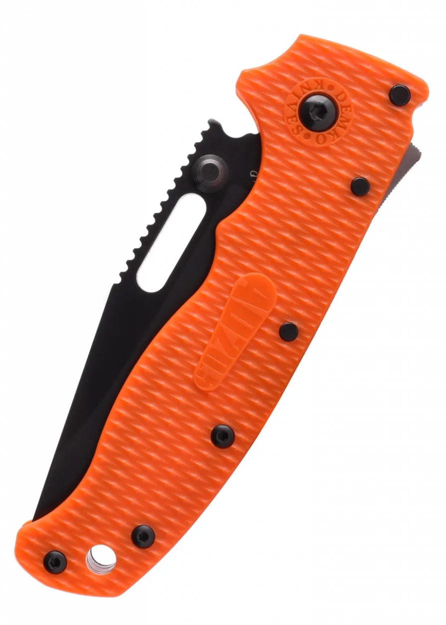 Taschenmesser Demko AD20.5 Clip Point, Orange, DLC