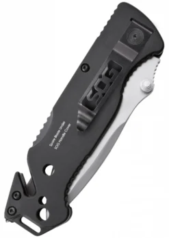 Taschenmesser Escape, Satiniert, Teilwellenschliff, SOG