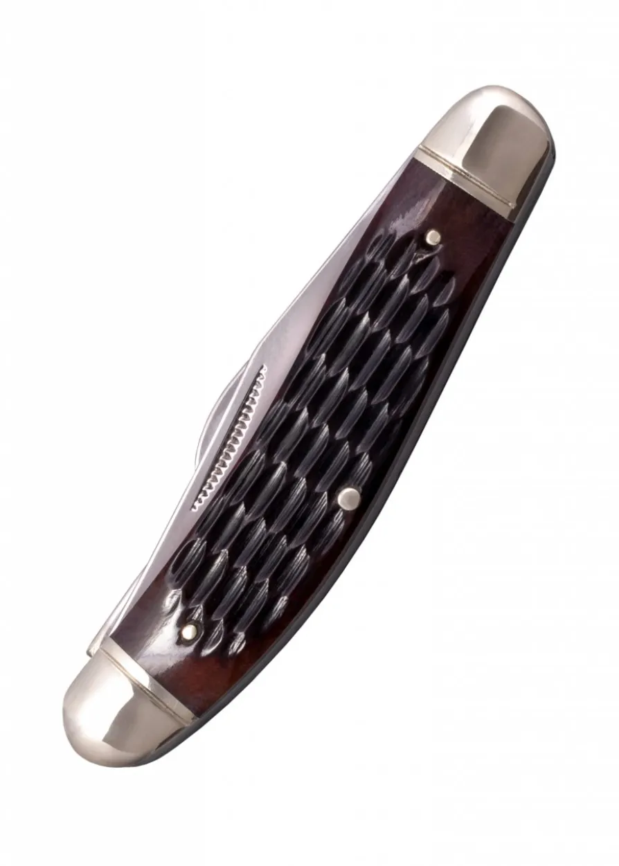 Taschenmesser Gentleman's Stockman, gezackter Knochen-Griff
