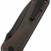 Taschenmesser Hawk, 14C28N Schwarze stonewashed Klinge, Kupfer-Griff