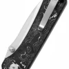 Taschenmesser Hawk, S35VN satinierte Klinge, Aluminium Foil CF Griff