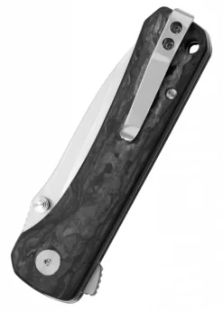 Taschenmesser Hawk, S35VN satinierte Klinge, Karbon-Griff