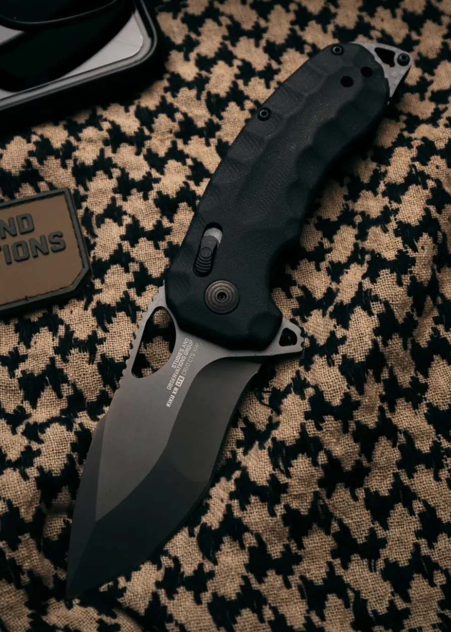 Taschenmesser Kiku XR LTE - Blackout Micarta + Karbon, SOG
