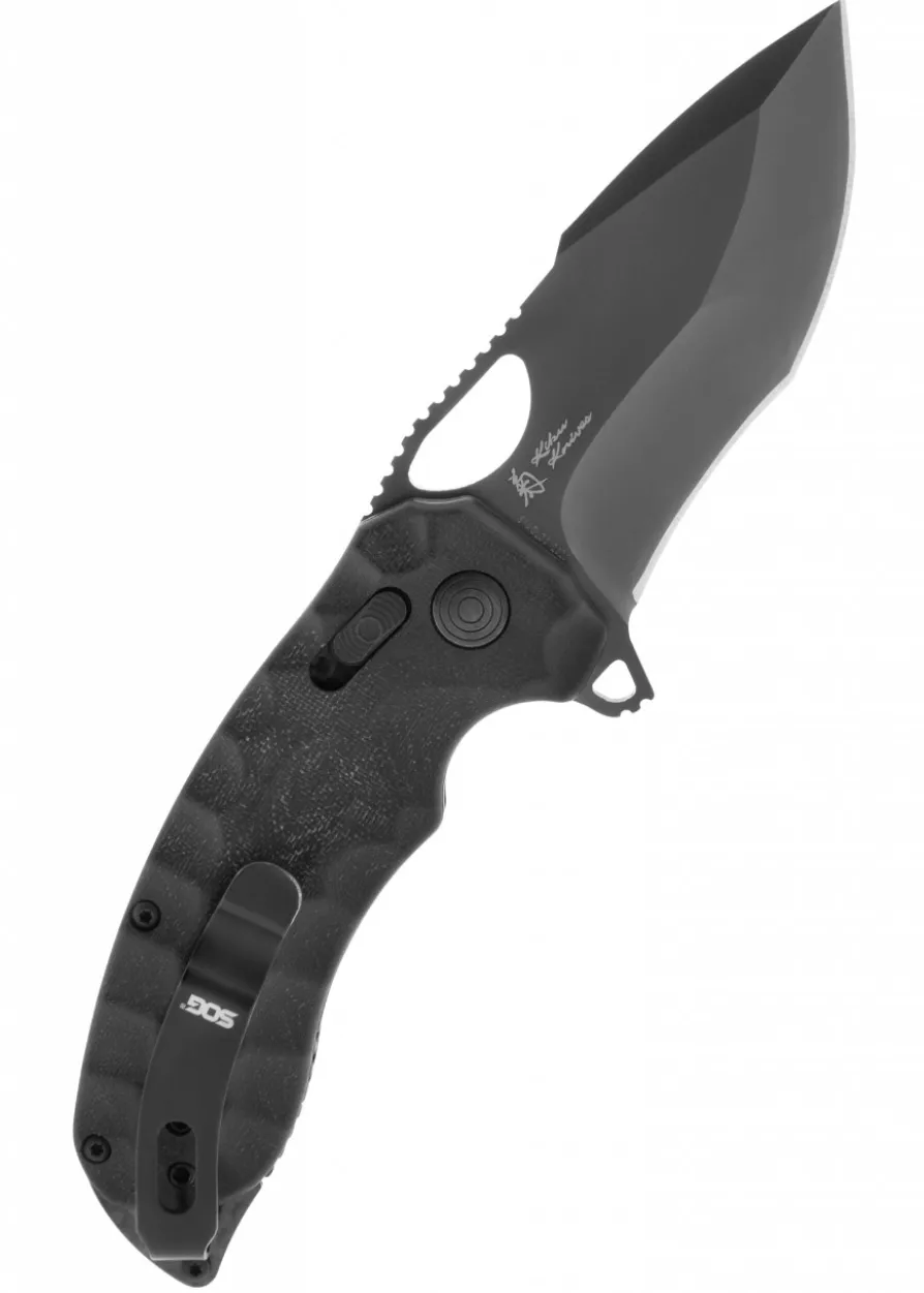 Taschenmesser Kiku XR LTE - Blackout Micarta + Karbon, SOG