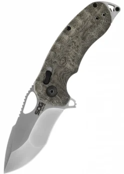 Taschenmesser Kiku XR Satiniert, Linen Micarta, SOG
