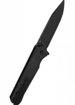 Taschenmesser Mamba V2, schwarze stonewashed Klinge, schwarzer Micarta-Griff