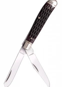 Taschenmesser Mini Trapper, gezackter Knochen-Griff