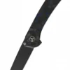 Taschenmesser Osprey, Black stonewashed Klinge, shredded CF overlay G10, blau