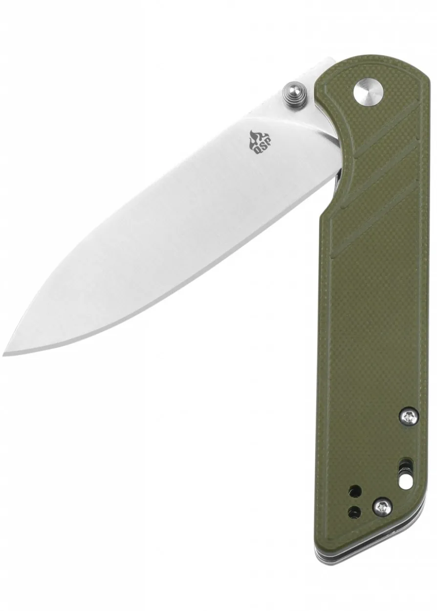 Taschenmesser Parrot, satinierte Klinge, grüner G10 Griff