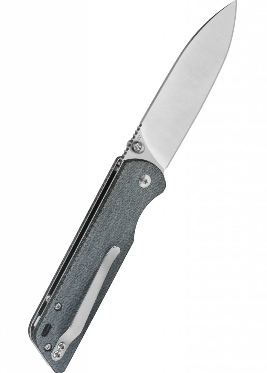 Taschenmesser Parrot, satinierte Klinge, denim micarta Griff
