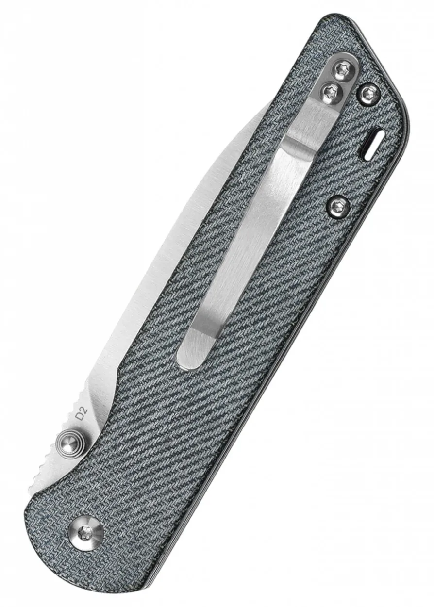 Taschenmesser Parrot, satinierte Klinge, denim micarta Griff