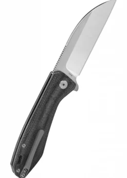 Taschenmesser Pelican, satinierte Klinge, schwarzer Micarta Griff