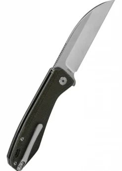 Taschenmesser Pelican, stonewashed Klinge, grüner Micarta Griff