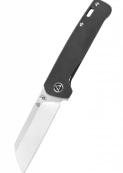Taschenmesser Penguin, 154CM satinierte Klinge, Schwarzer stonewashed Griff