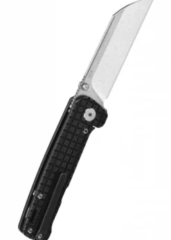 Taschenmesser Penguin, 154CM stonewashed Klinge, Schwarzer Titan Griff