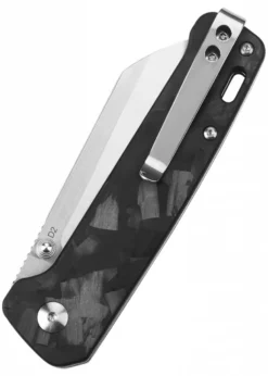 Taschenmesser Penguin, D2 satinierte Klinge, Griff aus G10 mit Karbon-Einlage