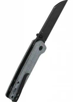Taschenmesser Penguin, D2 schwarze stonewashed Klinge, Denim Micarta Griff