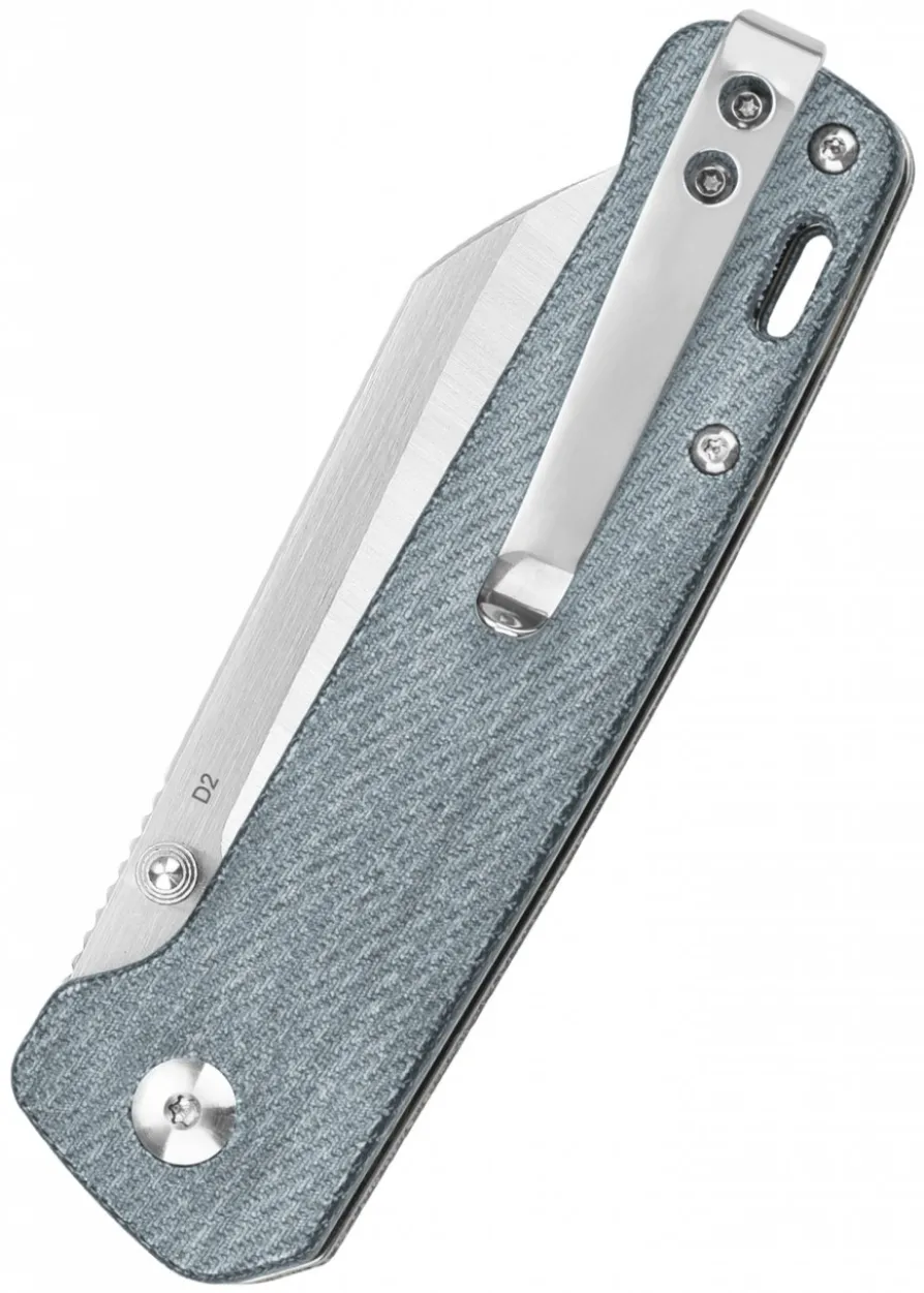 Taschenmesser Penguin, D2 stainierte Klinge, Denim Micarta Griff