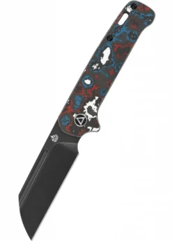 Taschenmesser QSP Penguin Slip Joint, Fat Carbon, blau, rot