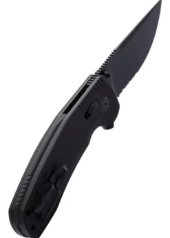 Taschenmesser SOG-TAC XR Blackout, Teil-Wellenschliff
