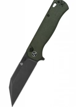 Taschenmesser Swordfish, schwarze stonewashed Klinge, grüner Micarta Griff
