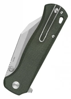 Taschenmesser Swordfish, stonewashed Klinge, grüner Micarta Griff