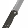 Taschenmesser Swordfish, stonewashed Klinge, brauner Micarta Griff
