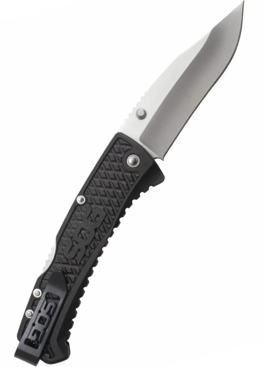 Taschenmesser Traction, Satiniert, SOG
