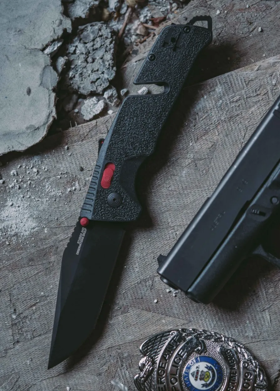 Taschenmesser Trident AT - Schwarz & Rot - Tanto, SOG