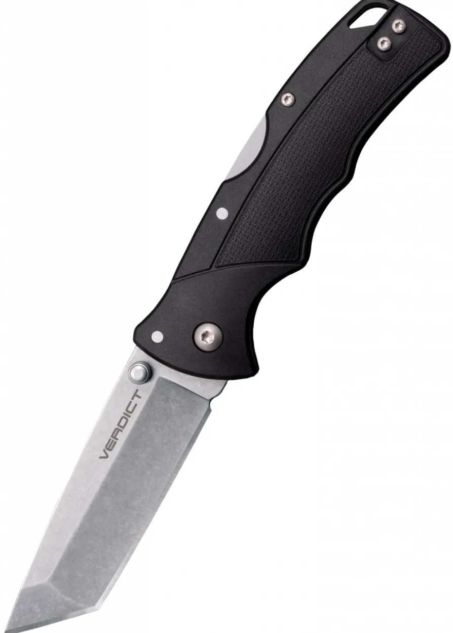 Taschenmesser Verdict, Tanto Point, 4116SS, schwarzer Griff, Cold Steel
