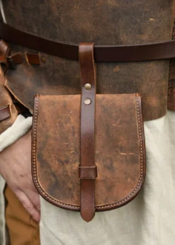 Tasche Sindri aus Fettleder, braun