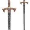 Templer Schwert gold, rot mit Zierätzung, Marto