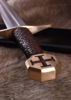Templer Schwert mit Tatzenkreuz, inkl. Scheide