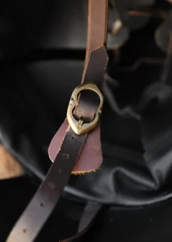 Topfhelm mit klappbarem Visier, 1,6 mm Stahl, Antikfinish