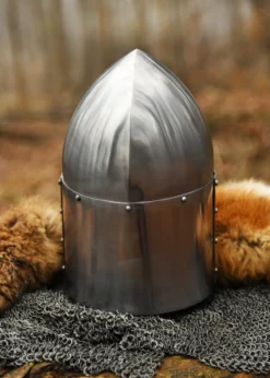 Topfhelm -Sugar Loaf-, ca.1330, 1,6 mm Stahl