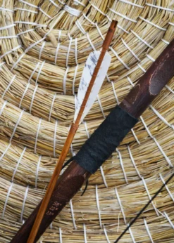 Traditionelle Strohscheibe, rund, 65 cm Durchmesser