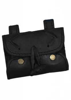 Tranktasche aus Leder mit 2 Flaschen