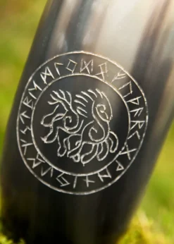Trinkbecher aus Horn - Sleipnir