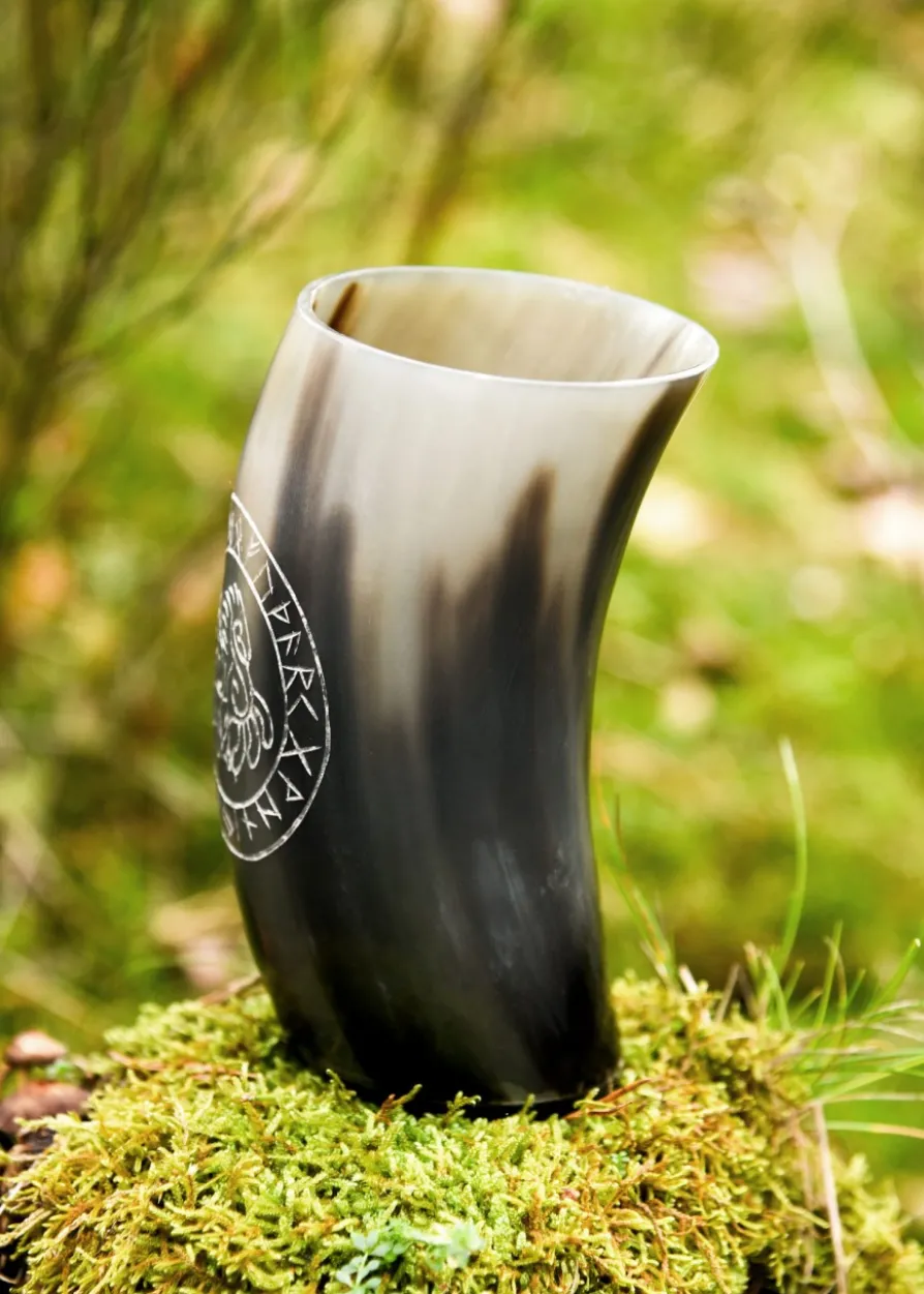 Trinkbecher aus Horn - Sleipnir