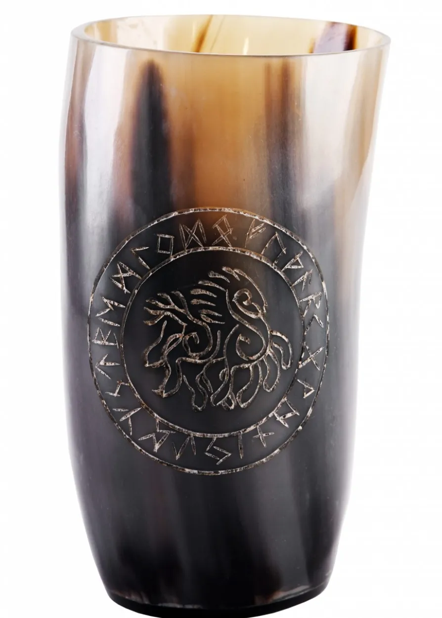 Trinkbecher aus Horn - Sleipnir
