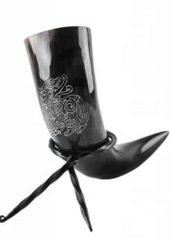 Trinkhorn mit Ständer - Drache