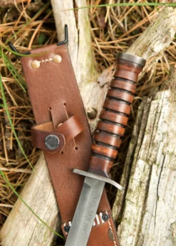 US Army M3-Kampfmesser, Grabendolch, 1943, mit Scheide